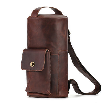 Bolso Bandolera Cuero Vintage Crazy Horse Estilo Minoritario - Image 18