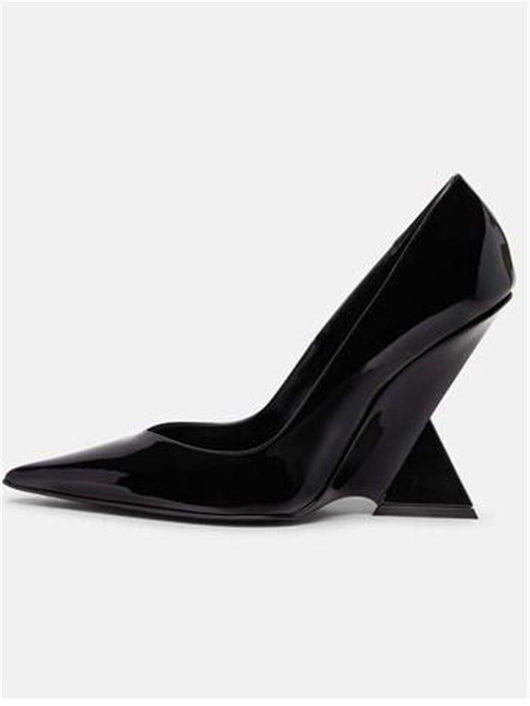 Zapatos de Tacón Grueso Charol Punta Fina - Elegancia Moderna para Verano - Image 18