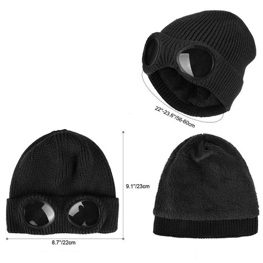 Gorro Tejido Abrigado con Gafas Protectoras - Protección Térmica Unisex Otoño Invierno - Image 14