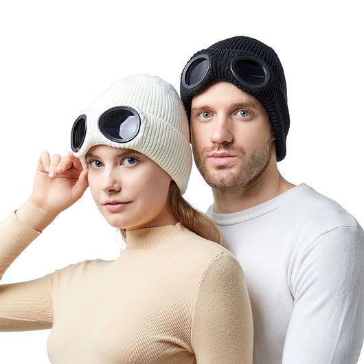 Gorro Tejido Abrigado con Gafas Protectoras - Protección Térmica Unisex Otoño Invierno - Image 15