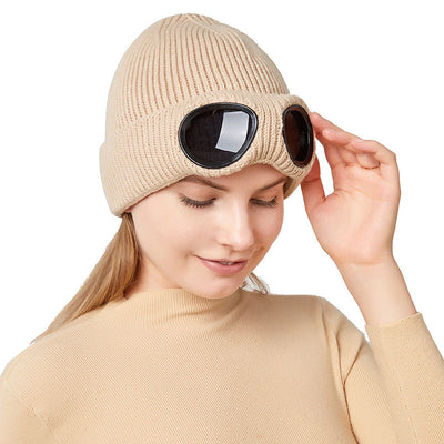 Gorro Tejido Abrigado con Gafas Protectoras - Protección Térmica Unisex Otoño Invierno - Image 16