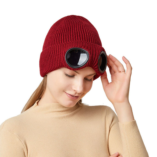 Gorro Tejido Abrigado con Gafas Protectoras - Protección Térmica Unisex Otoño Invierno - Image 21