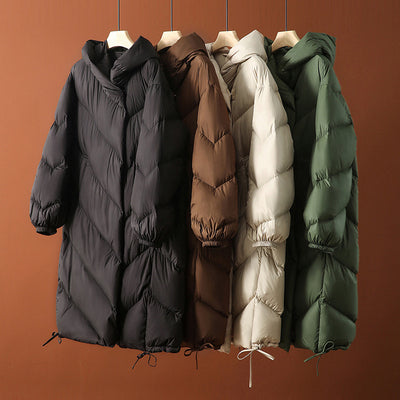 Abrigo Largo de Plumón de Pato 90% para Invierno - Mujer Talla Extendida - Image 7