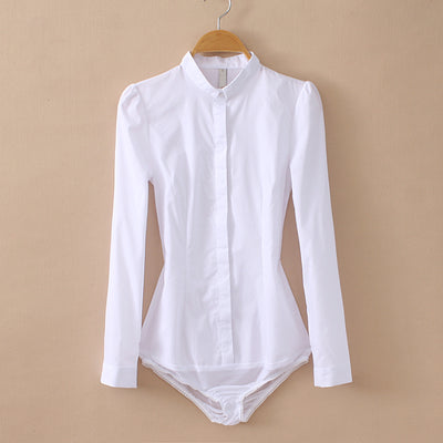 Camisa Ejecutiva Blanca de Cuello Alto para Hombre - Traje Empresarial Versátil - Image 13