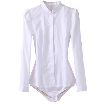 Camisa Ejecutiva Blanca de Cuello Alto para Hombre - Traje Empresarial Versátil - Image 17