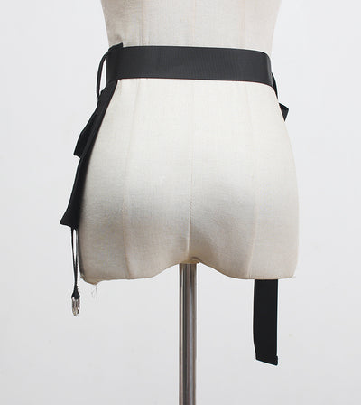 Delantal Falda Negra con Bolsillos y Sello de Cintura - Image 11