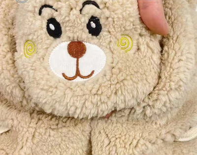 Gorro Oso Cálido con Bufanda Integrada, Máscara y Cordón Ajustable - Image 12