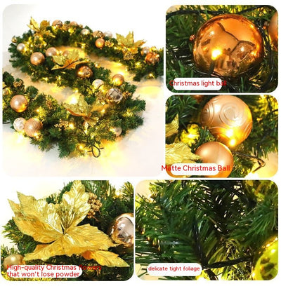 Guirnalda Navideña de Bolas Coloridas y Ratán para Árbol, Puertas y Escaleras - Image 15