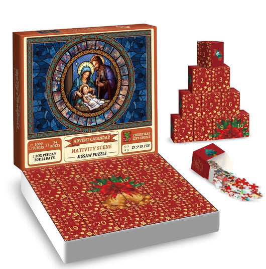 Calendario de Adviento Navideño con Puzzle de Papel - Image 8