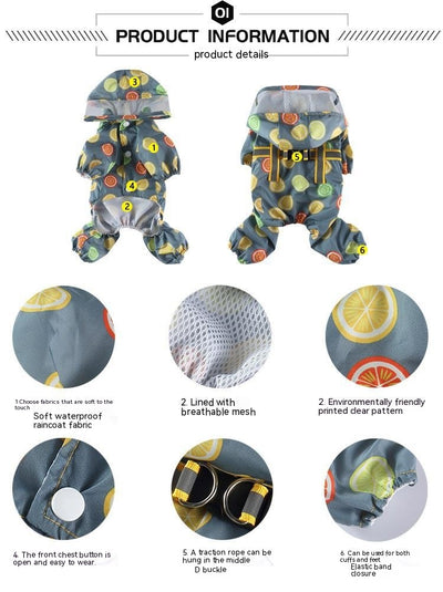 Impermeable Reflectante para Perros Cuatro Patas - Diseño Universal Todo Clima - Image 15
