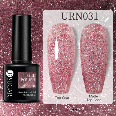 Esmalte de Uñas Gel Brillo Negro, Blanco y Rojo Efecto Mate - Image 36