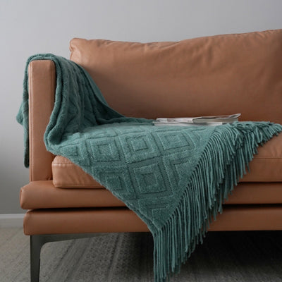 Cobertor Tejido Jacquard de Fibra Acrílica para Cama y Sofá - Image 25