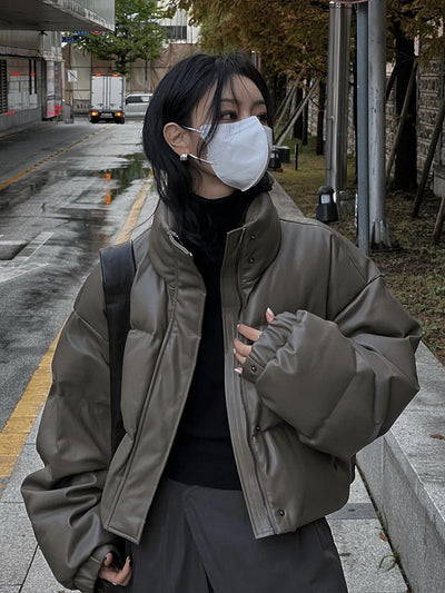 Chaqueta de Plumas Corta Acolchada para Mujer - Image 17