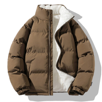 Abrigo Acolchado Grueso Cuello Alto para Hombre Talla Grande - Image 9
