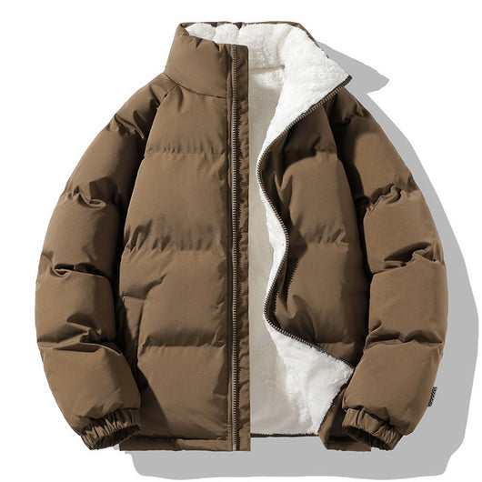 Abrigo Acolchado Grueso Cuello Alto para Hombre Talla Grande - Image 9