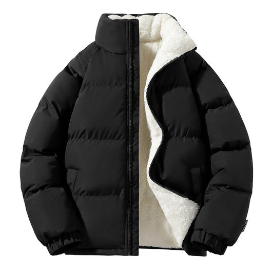 Abrigo Acolchado Grueso Cuello Alto para Hombre Talla Grande - Image 10