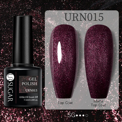 Esmalte de Uñas Gel Brillo Negro, Blanco y Rojo Efecto Mate - Image 42