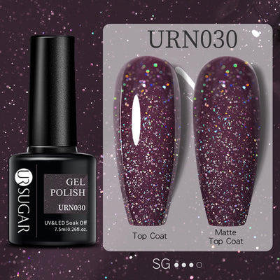 Esmalte de Uñas Gel Brillo Negro, Blanco y Rojo Efecto Mate - Image 45