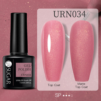 Esmalte de Uñas Gel Brillo Negro, Blanco y Rojo Efecto Mate - Image 49