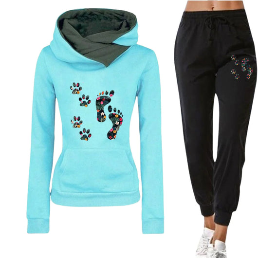 Conjunto Sudadera Estampado Floral con Pantalón Cómodo para Mujer - Image 8