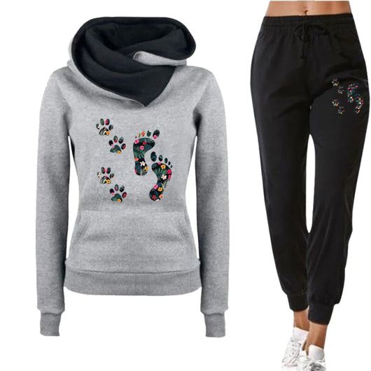 Conjunto Sudadera Estampado Floral con Pantalón Cómodo para Mujer - Image 10