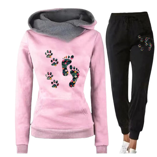 Conjunto Sudadera Estampado Floral con Pantalón Cómodo para Mujer - Image 11