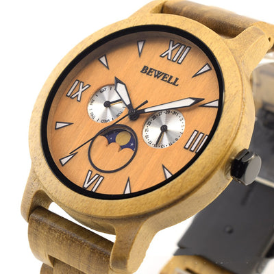 Reloj Deportivo de Cuarzo con Diseño en Madera - Image 11