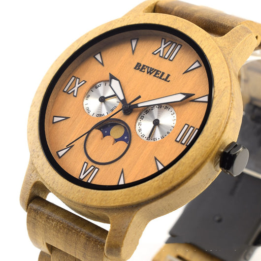 Reloj Deportivo de Cuarzo con Diseño en Madera - Image 11
