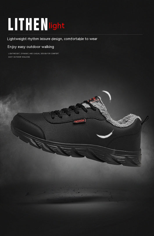 Zapatillas Casuales para Hombre con Forro Cálido y Cuero Sintético - Image 9