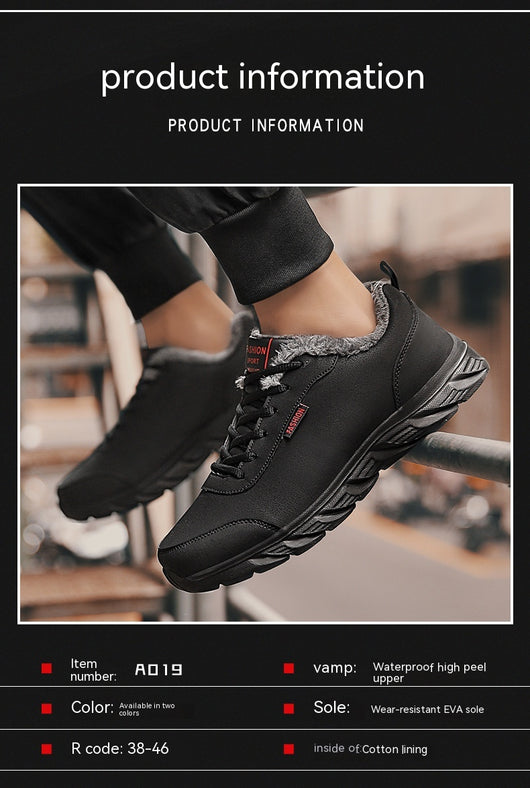 Zapatillas Casuales para Hombre con Forro Cálido y Cuero Sintético - Image 13