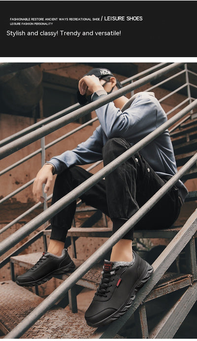 Zapatillas Casuales para Hombre con Forro Cálido y Cuero Sintético - Image 15