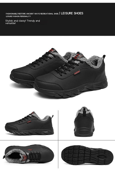 Zapatillas Casuales para Hombre con Forro Cálido y Cuero Sintético - Image 28