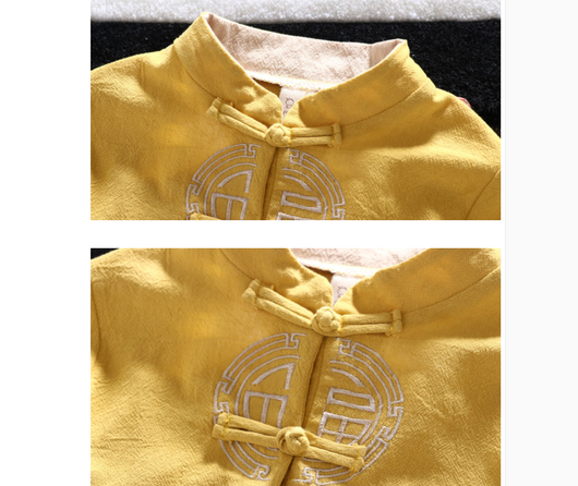 Traje Tang Infantil Estilo Chino con Cierre de Disco - Image 3