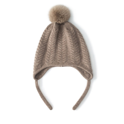 Gorro de Lana Cashmere con Protección de Orejas - Diseño Trenzado Grueso - Image 17