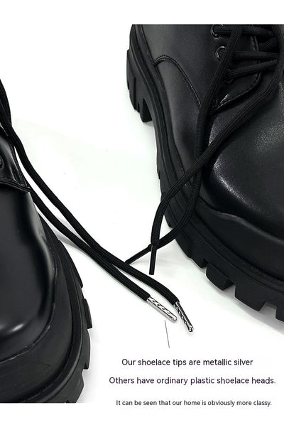 Zapatos Formales de Cuero Elevados para Hombre, Suela Gruesa Estilo Británico - Image 14