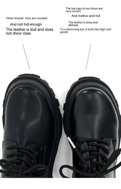Zapatos Formales de Cuero Elevados para Hombre, Suela Gruesa Estilo Británico - Image 20