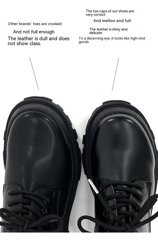 Zapatos Formales de Cuero Elevados para Hombre, Suela Gruesa Estilo Británico - Image 20