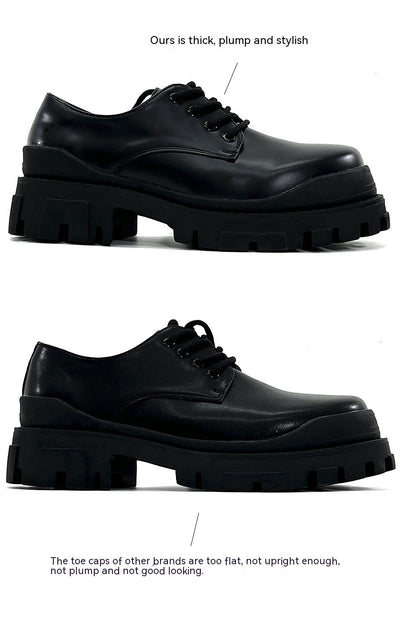 Zapatos Formales de Cuero Elevados para Hombre, Suela Gruesa Estilo Británico - Image 24