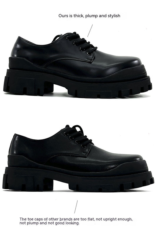 Zapatos Formales de Cuero Elevados para Hombre, Suela Gruesa Estilo Británico - Image 24
