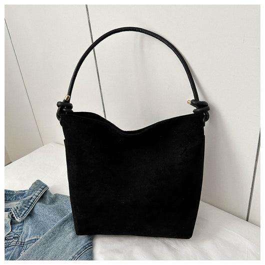 Bolso Tote Casual de Gamuza Frost con Gran Capacidad - Image 10