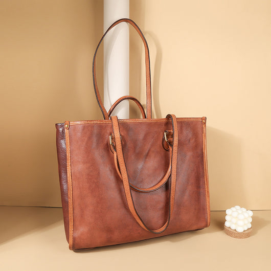 Bolso de Cuero Retro para Mujer con Gran Capacidad y Múltiples Compartimentos - Image 18