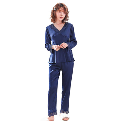 Pijama de Pareja Ice Silk Transpirable para Primavera y Verano - Image 15