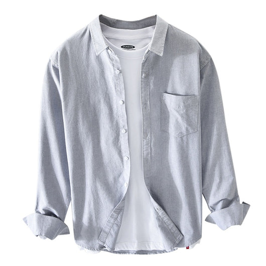 Camisa Hombre Manga Larga Oxford Transpirable Corte Suelto Artesanal - Image 25