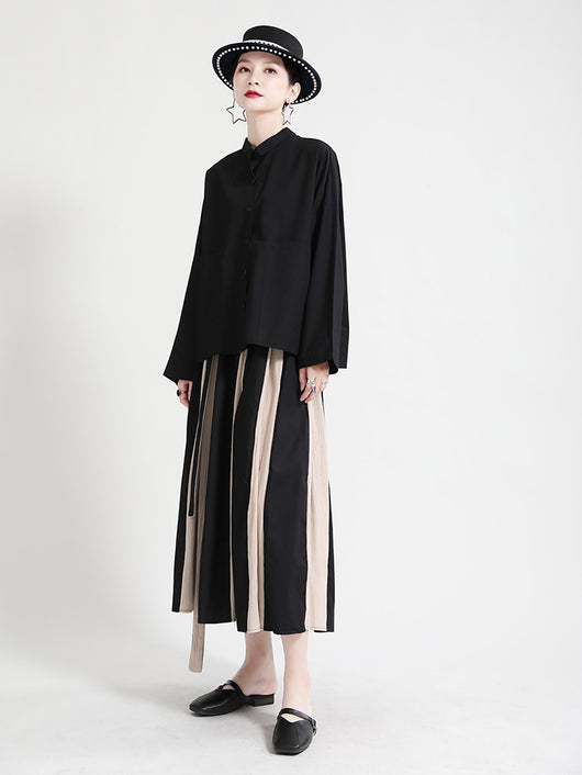 Camisa Oversized Dark Style con Botones Delanteros y Traseros - Manga Larga - Image 7