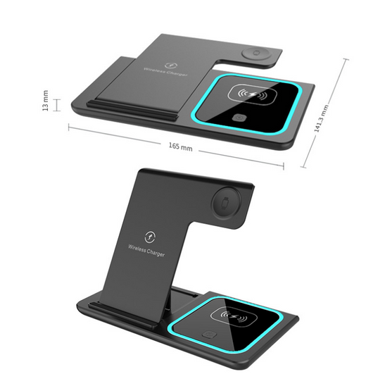 Soporte Multifuncional 3 en 1 para Smartphone con Carga Inalámbrica y Auriculares - Image 16
