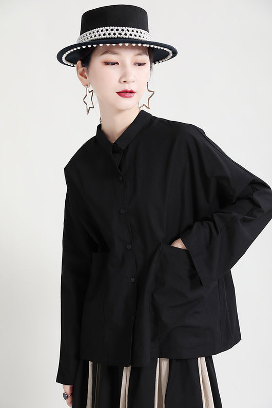 Camisa Oversized Dark Style con Botones Delanteros y Traseros - Manga Larga - Image 17