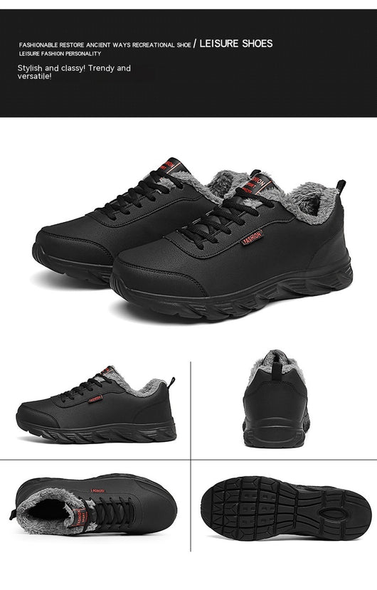 Zapatillas Casuales para Hombre con Forro Cálido y Cuero Sintético - Image 51