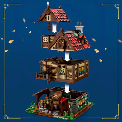 Maqueta Medieval de Pub - Bloques de Construcción Puzzle 3D - Image 16