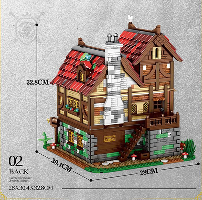 Maqueta Medieval de Pub - Bloques de Construcción Puzzle 3D - Image 19