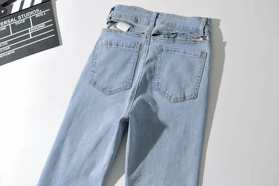 Pantalones Bootcut Cintura Alta Retro con Detalle Hueco en Costura - Image 15